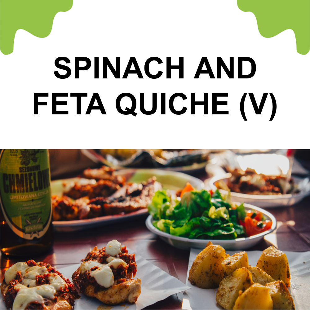 Spinach and Feta Quiche (V)